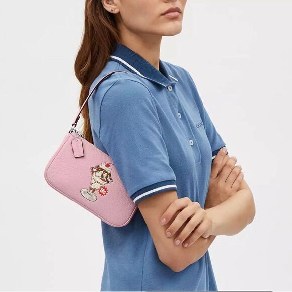 NWT Coach Leather Nolita 19 With Sundae Graphic - Picture 9 of 9